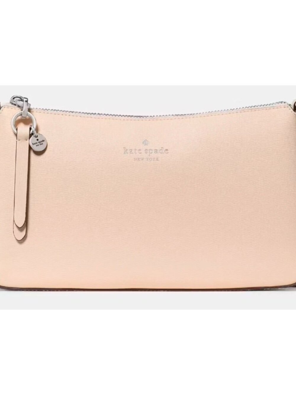 S Kate Spade Ginnie Crossbody Bag Peach Beige Purse KK311 NWT $299 Retail
